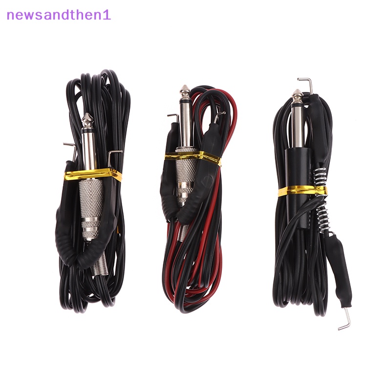 Newsandthen1 1 ชิ้น สัก คลิป สายไฟ ตะขอ สายไฟ สายเคเบิลสัก สําหรับเครื่องสัก / ปืน เท้าเหยียบ สวิทช์ แหล่งจ่ายไฟ อุปกรณ์เสริม 1.8 เมตร ดี