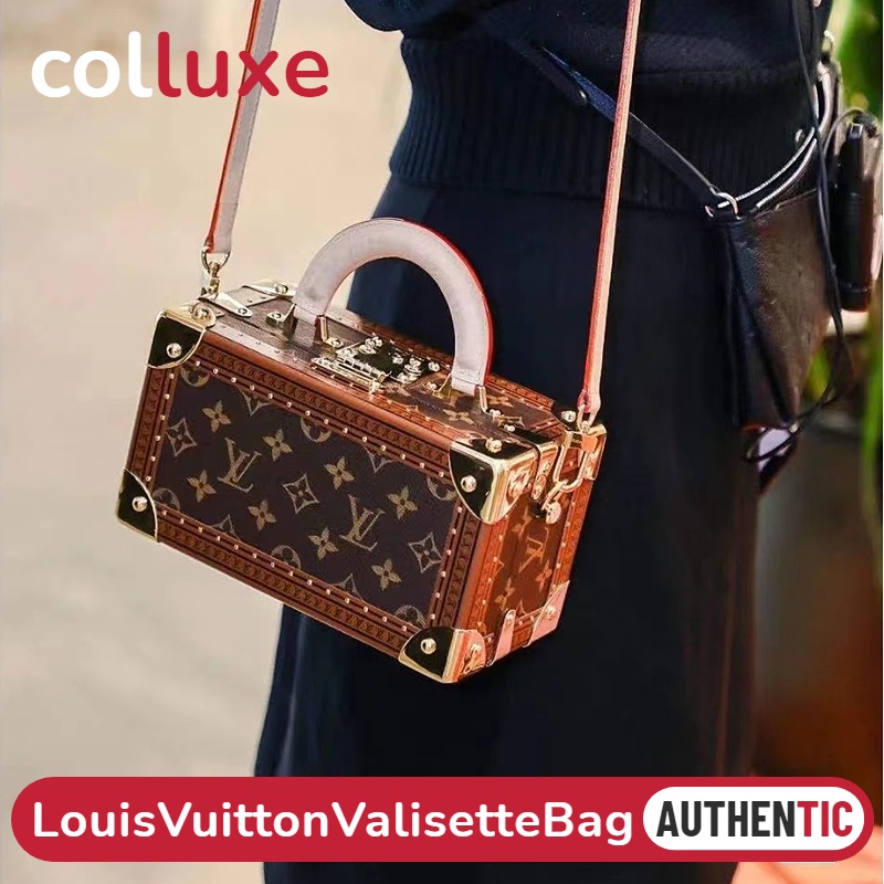 แบรนด์ใหม่และเป็นของแท้/หลุยส์วิตตอง Louis Vuitton Valisette Tresor กระเป๋าถือสุภาพสตรี