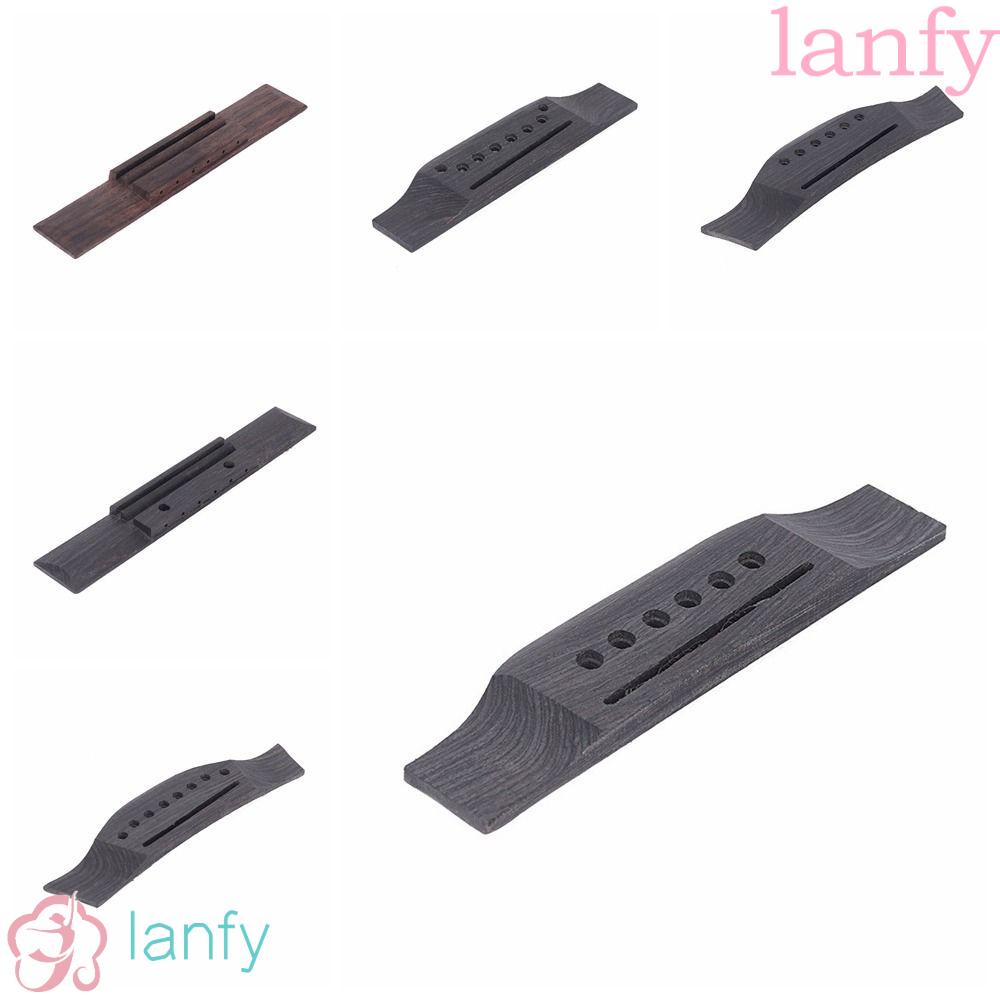 Lanfy ชุดน็อตอาน ไม้โรสวูด หมุดสะพานสายกีตาร์อะคูสติก กีตาร์โฟล์ค Qin Ma Tailpiece Guitar Code Wood Guitar Saddle Bridge Acoustic Guitar