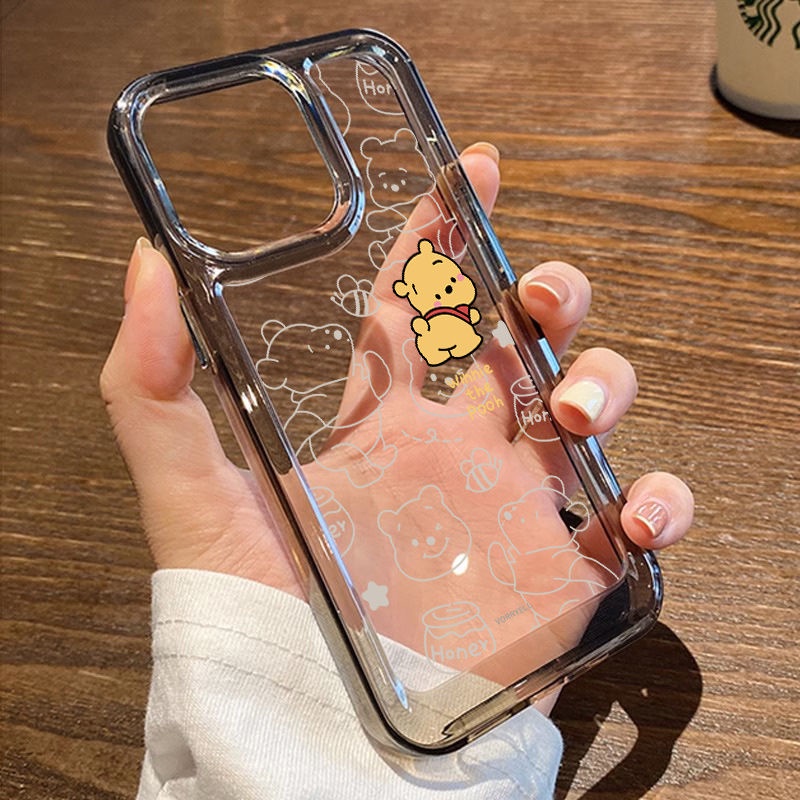 เคสโทรศัพท์มือถือ กันกระแทก ลายการ์ตูนหมีพูห์น่ารัก สําหรับ IPhone 15 14 13 12mini 11 Pro Xs Max X XR 7 6s Plus