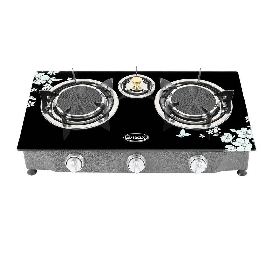 Gmax เตาแก๊สตั้งโต๊ะ 3 หัวเตา รุ่น GL-703I กระจกนิรภัย