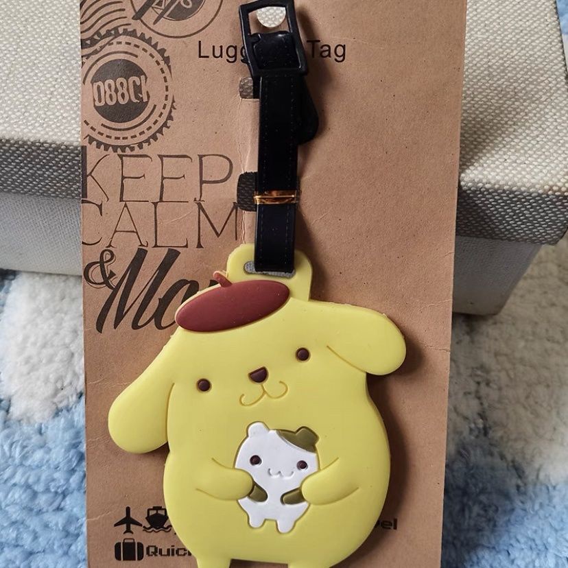 Ytnw ป้ายแท็ก ป้ายแท็กชื่อ รูปสุนัข Sanrio Cinnamon สําหรับกระเป๋าเดินทาง พุดดิ้ง