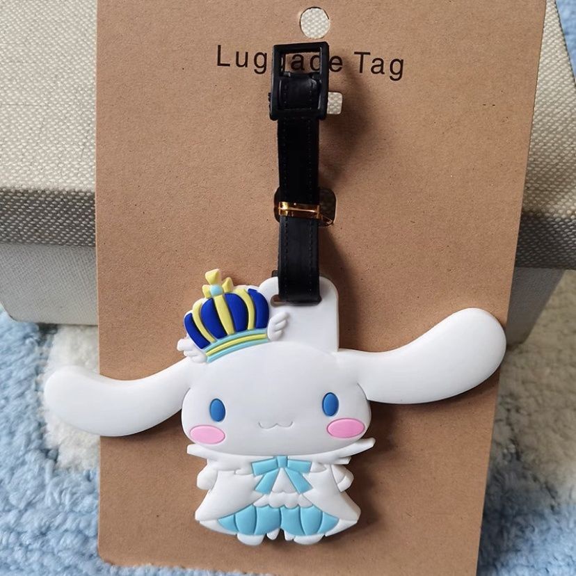 Ytnw ป้ายแท็ก ป้ายแท็กชื่อ รูปสุนัข Sanrio Cinnamon สําหรับกระเป๋าเดินทาง พุดดิ้ง