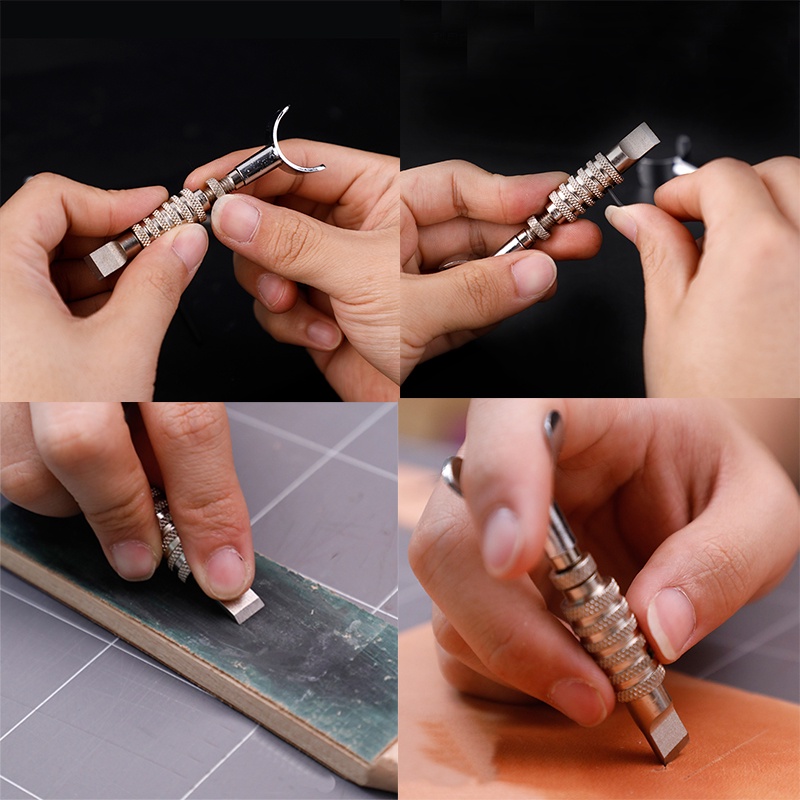 ชุดเครื่องมือปากกาแกะสลักหนัง มีดหมุน 7 ชิ้น พร้อมปากกาเหล็ก สําหรับงานแกะสลักหนัง ราคา ถูกที่สุด ดีลบีเคเค แกลเลอรีภาพที่ 3