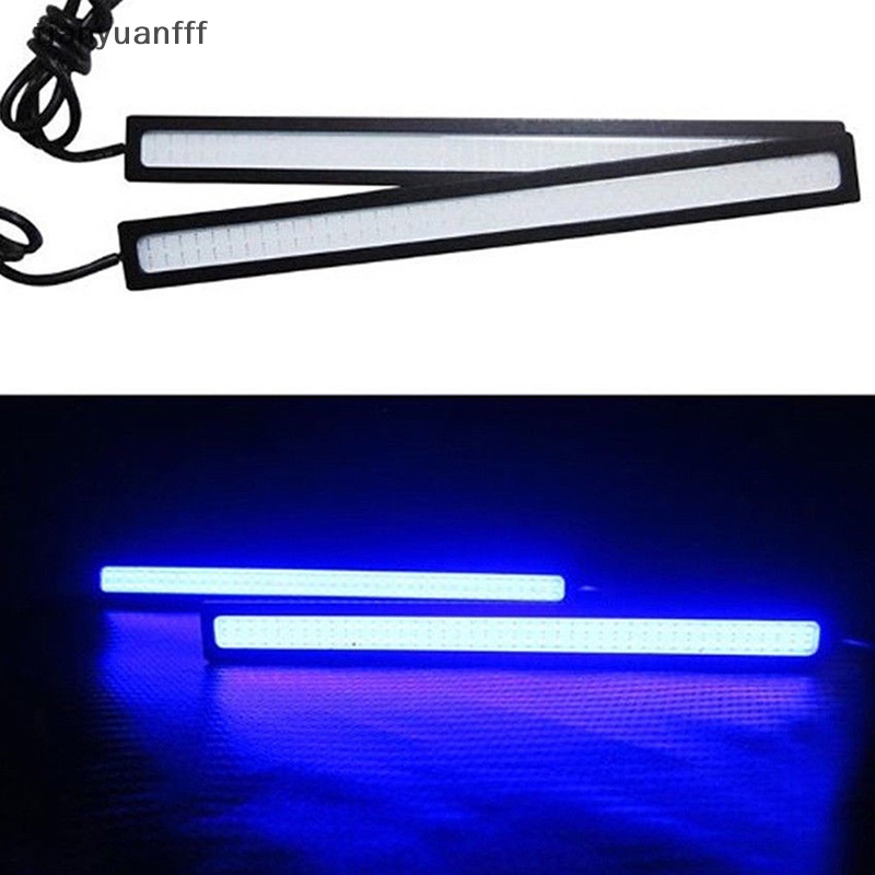 Tianyuanfff ไฟตัดหมอก LED COB DC 12V 17 ซม. สว่างมาก กันน้ํา สีฟ้า สําหรับรถยนต์ ดี