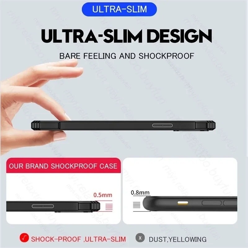 109.ส่งจากไทย Case OPPO A79 5G ป้องกันเลนส์กล้อง เคสกันกระแทก เคสหลังใส ขอบนิ่มหลังแข็ง เคสPC+TPU เคสโทรศัพท์ ออโป้ A79 - รูปที่ 4