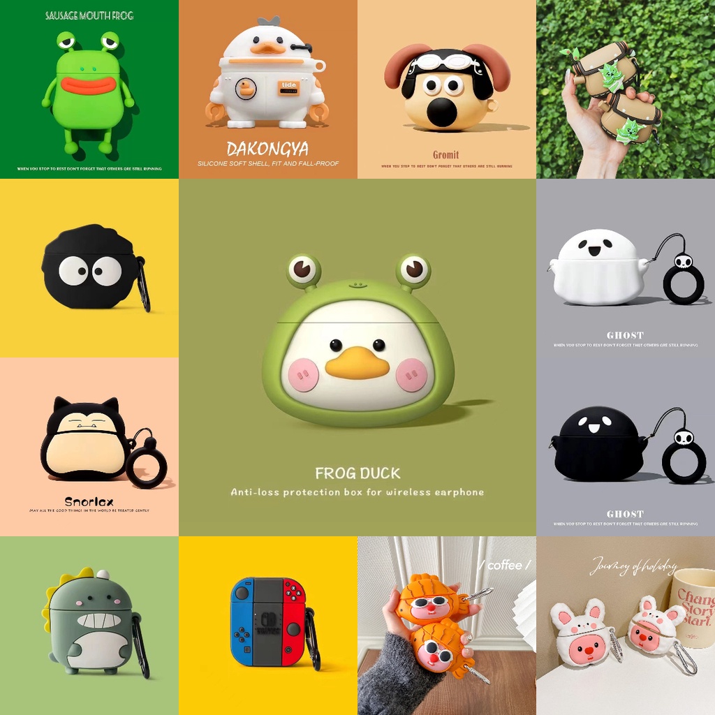 เคส Case เคส Case สําหรับhuawei FreeBuds 6i หูฟังแบบนุ่มฝาครอบการ์ตูนซิลิโคนน่ารัก