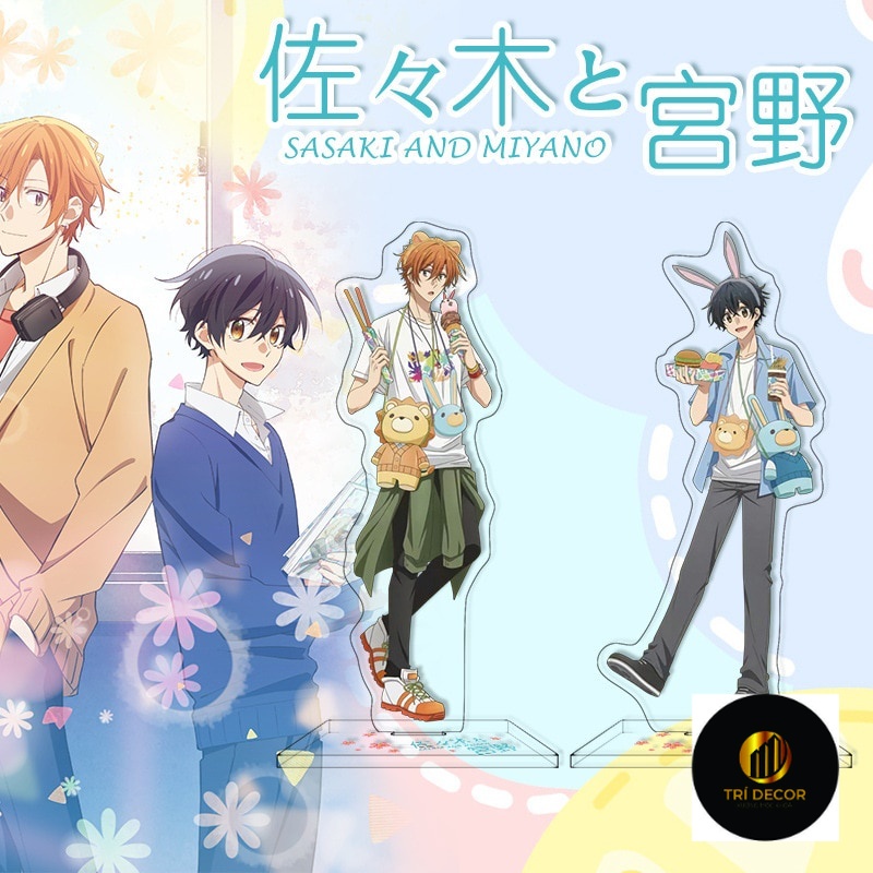 น่ารัก BL อะนิเมะ Standee รุ่น Sasaki to Miyano Series Miyano Yoshikazu Sasaki Shumei miga ใน chibi 