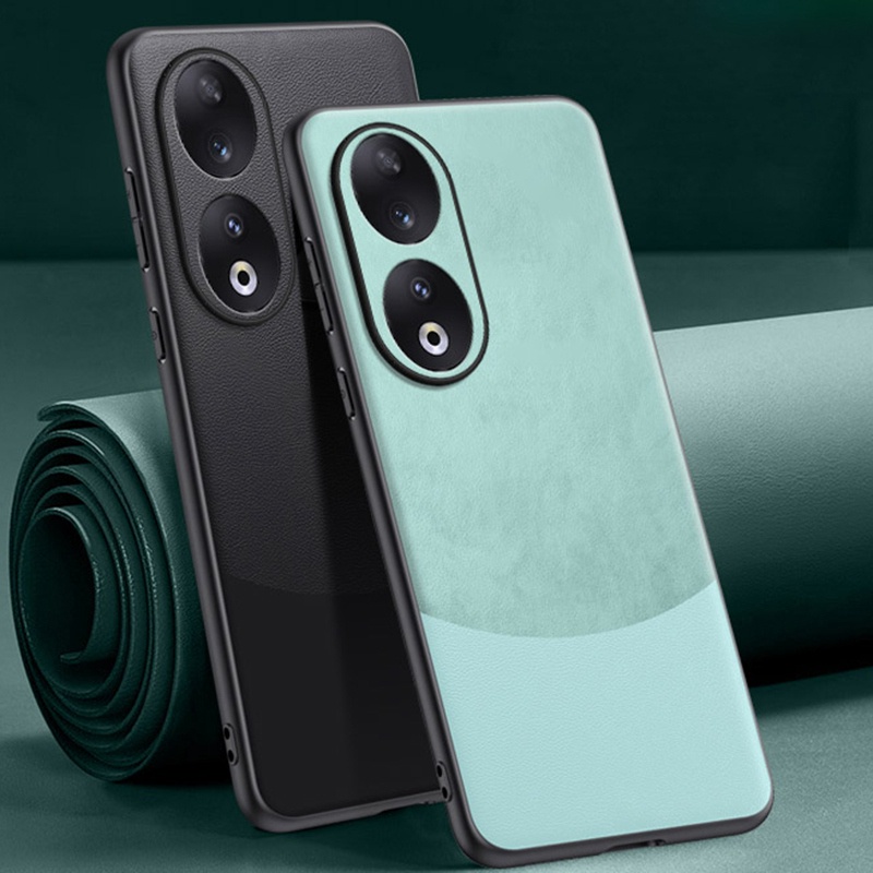 สําหรับ Honor 90 / Honor 90 Lite เคสหนัง PU หรูหราฝาหลังป้องกันเคสโทรศัพท์