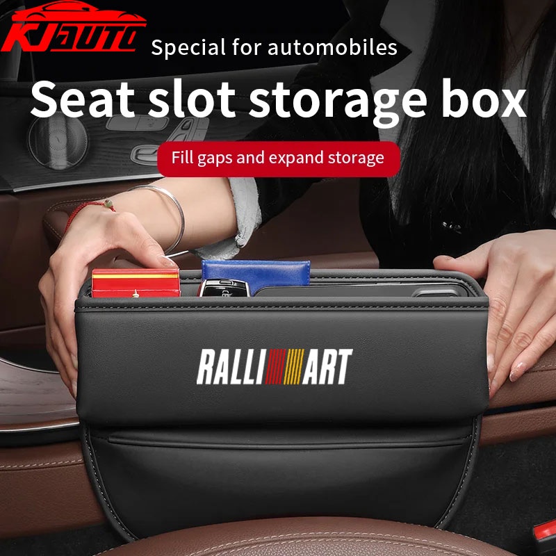 Mitsubishi กล่องเก็บของ ติดเบาะรถยนต์ อุปกรณ์เสริม สําหรับ Ralliart Mirage G4 Triton Xpander Lancer ASX Outlander Attrage Pajero Eclipse