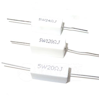 ตัวต้านทานเซรามิกซีเมนต์ 5W 10R 15 22 4 30 33 47 51 100 330 470 560 โอห์ม