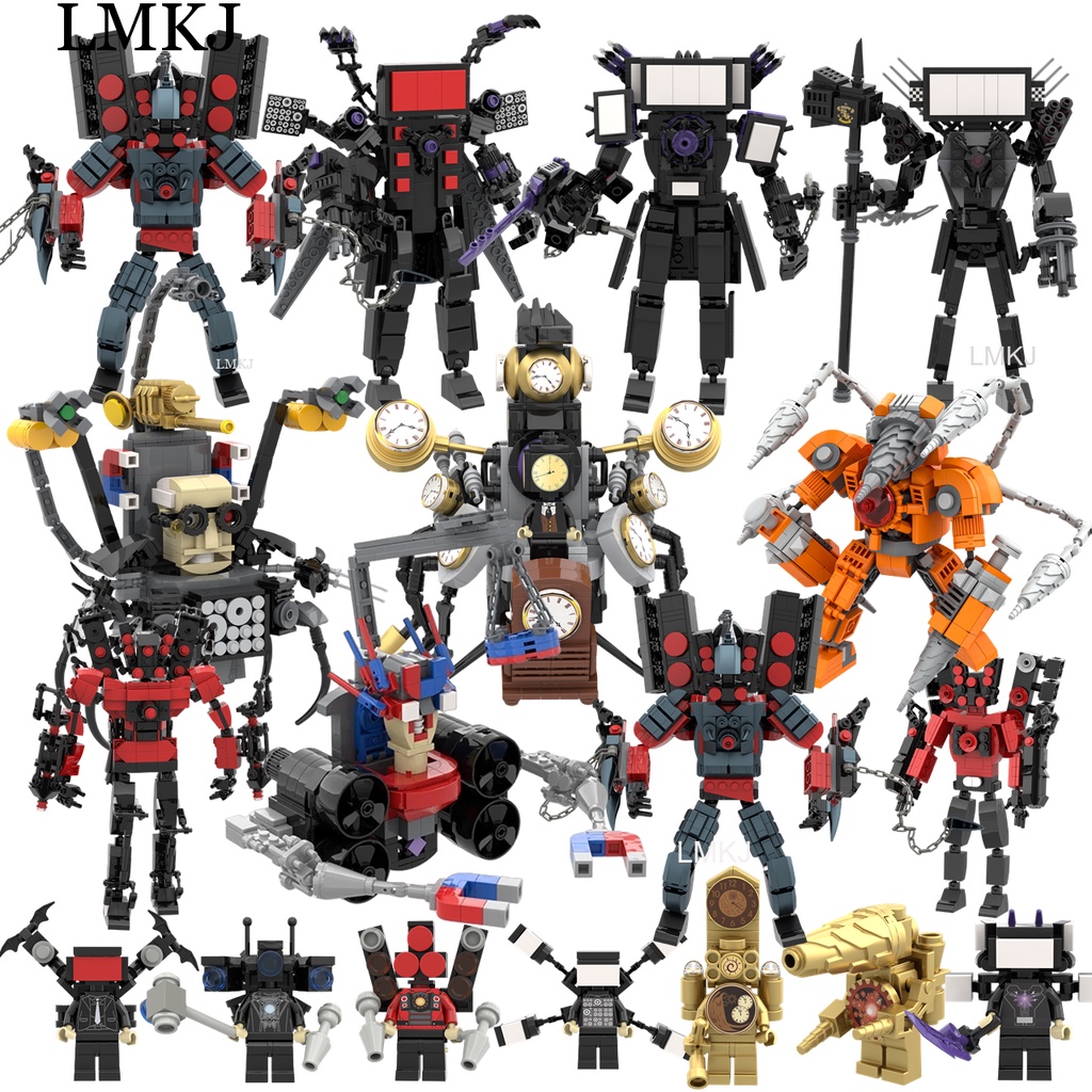 MOC Skibidi ห้องน้ํา Titan Tv Man v3 ลําโพง / Titan Cameraman ของเล่นประกอบ ของเล่นเด็ก การเจริญเติบโต การศึกษา