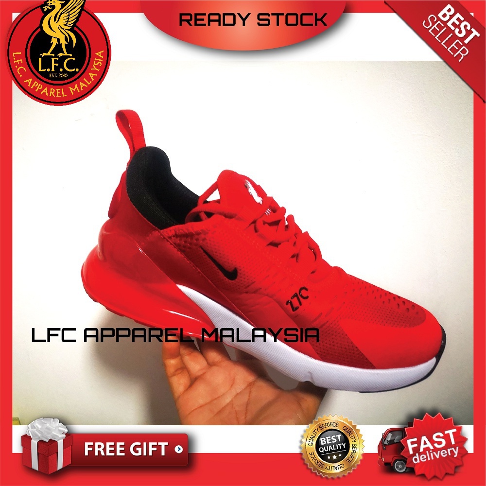 Liverpool FC Nike Air Max 270 รองเท้ารุ่นลิมิเต็ดอิดิชั่น รองเท้า Liverpool ผู้ชายและผู้หญิง