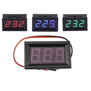 แผงโวลต์มิเตอร์วัดแรงดันไฟฟ้าดิจิทัล AC 70V-500V LED AC 110V 220V 230V 380V