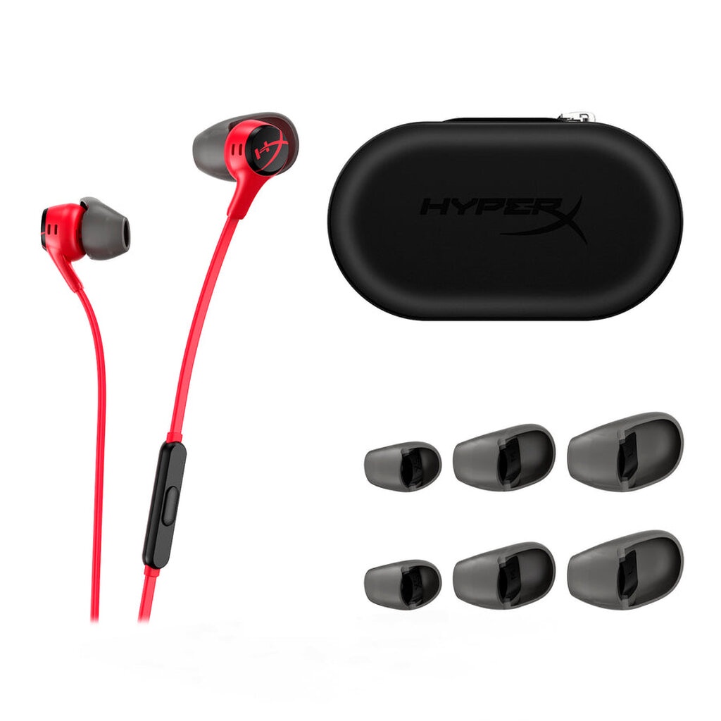 HyperX Cloud Earbuds II Black / Red 3.5mm Gaming Headset รับประกัน 2 ศูนย์ไทย