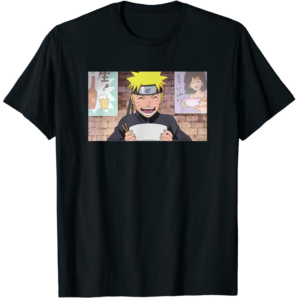 Naruto Shippuden Naruto Ramen เสื้อยืดแฟชั่นผู้ชาย
