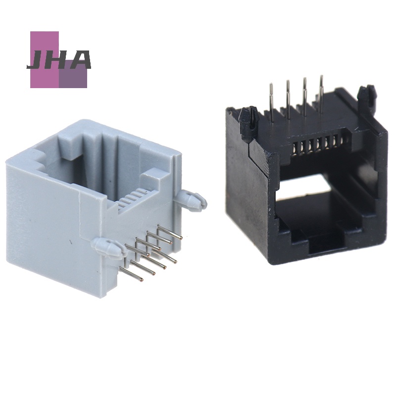 [JHA] ใหม่ ซ็อกเก็ตแจ็คเครือข่ายคอมพิวเตอร์ PCB RJ45 8P8C 10 ชิ้น ต่อล็อต - รูปที่ 2