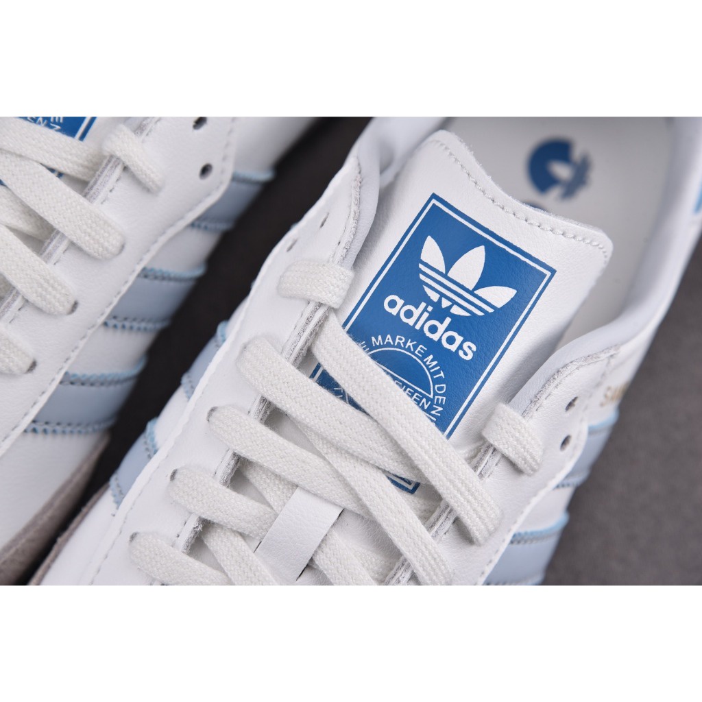 Adidas Samba และ White Halo Blue รองเท้า true