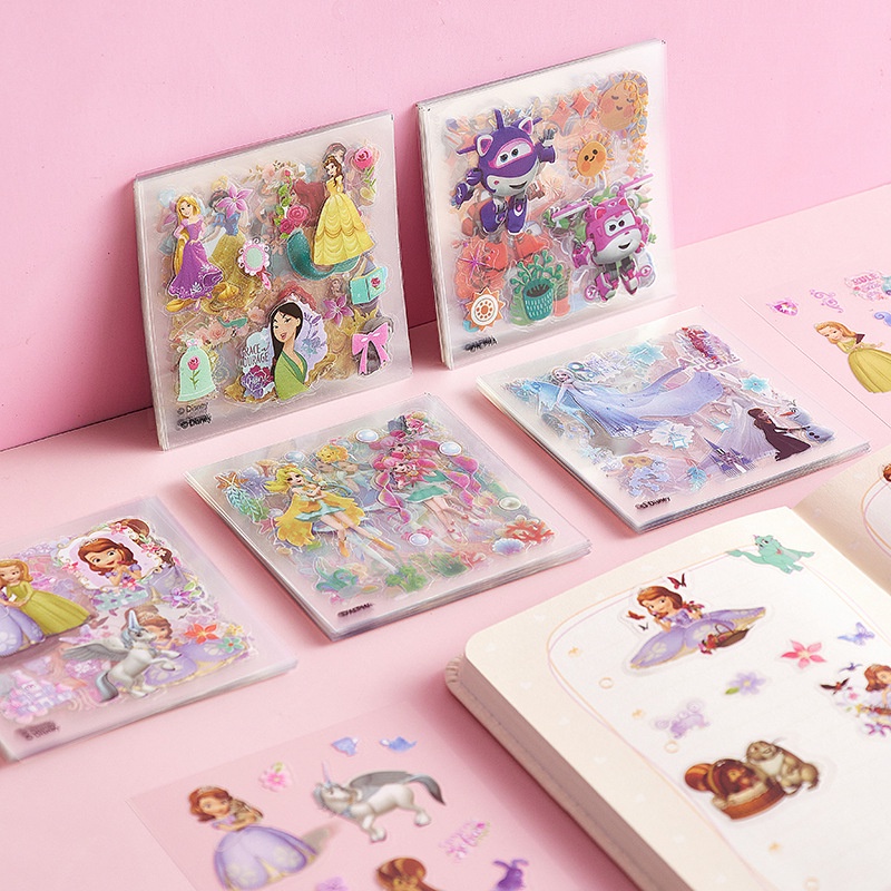 สติกเกอร์ PVC ใส ลายการ์ตูนน่ารัก กันน้ํา สําหรับติดตกแต่งสมุด DIY