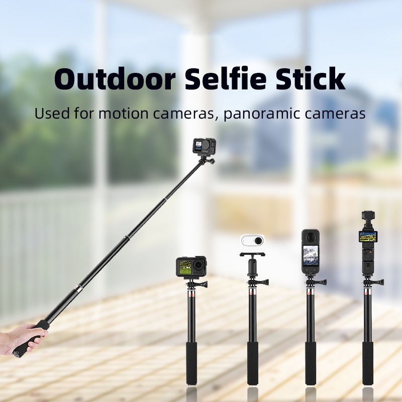 เข้ากันได้กับ Insta360 X5/DJI OSMO POCKET3/Action5 pro Extension Pole กล้อง Gimbal ขยาย Selfie Stick มือถือเสถียรภาพขาตั้งอุปกรณ์เสริม