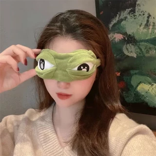 LUcifer  eye mask แผ่นความเย็น ผ้าปิดตา หน้ากากปิดตา หน้ากากตากบ นอนหลับ  กบเศร้า เสียใจ ฟรีแผ่นความเย็น