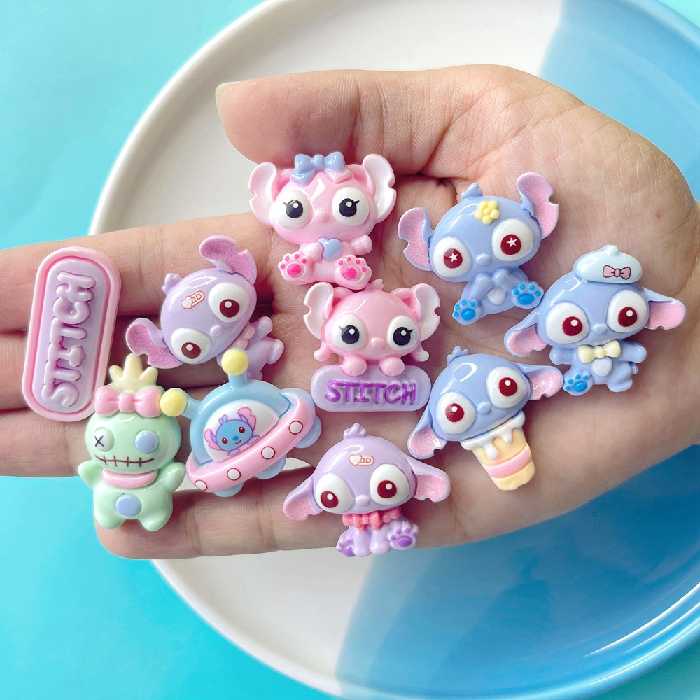 [4 #] จี้เรซิ่น รูปการ์ตูน Didi สีชมพู แฮนด์เมด diy อุปกรณ์เสริม สําหรับทําเครื่องประดับผม เคสโทรศัพท์ รองเท้า