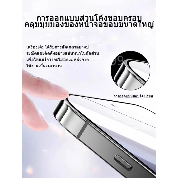 ทำความสะอาดฝุ่นโดยอัตโนมัติ ฟิล์มกระจก iphone สำหรับ11 17 15 16 14promax ติดง่าย แบบเต็มจอ HD 13/12/15plus/8/7plus/XR#D6 thumbnail 5
