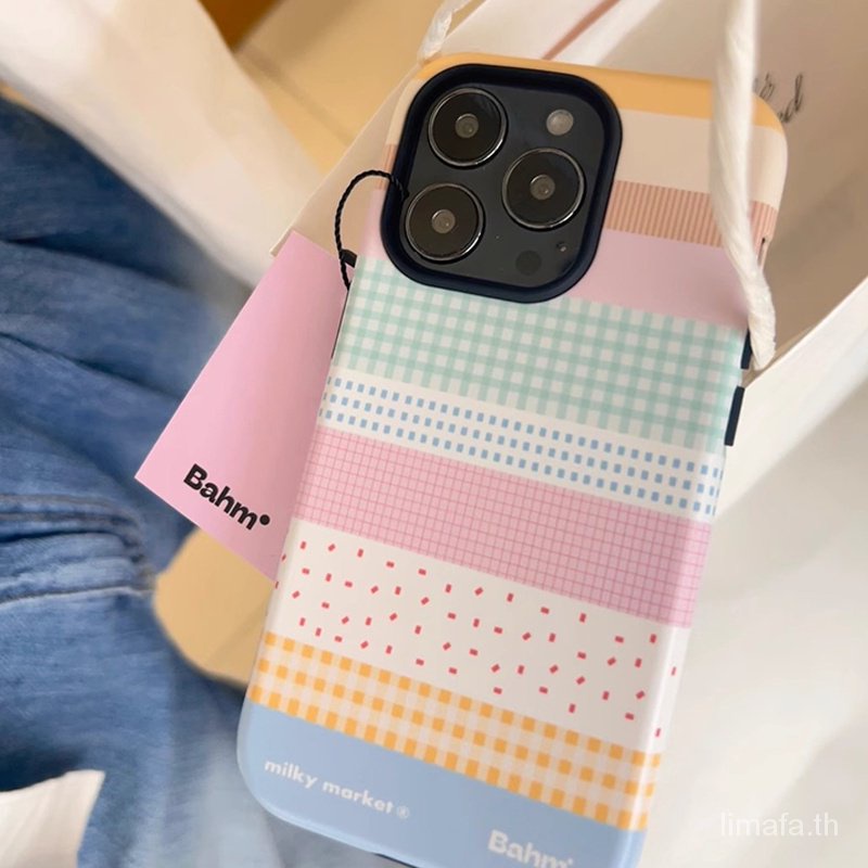 เคสโทรศัพท์มือถือแบบแข็ง กันกระแทก ลายวาฟเฟิล สําหรับ Iphone 15pro 14promax 2 in 1 13 15promax 12ins xs xsmax xr 14plus 7 8plus 11PROMAX 12PROMAX 13PROMAX