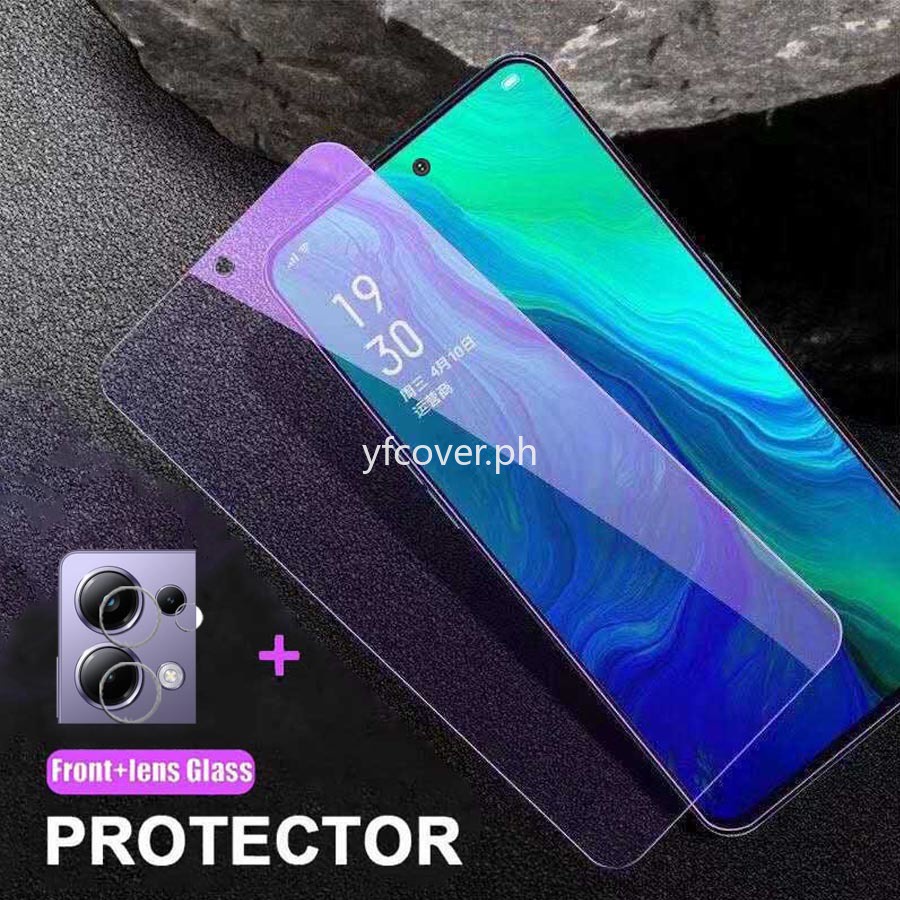 Poco M6 Pro 4G ฟิล์มกระจกนิรภัย สําหรับ POCO X6 X5 F5 X3 M4 M3 Pro 5G 4G X3 NFC X4 GT 2 in 1 ฟิล์มป้องกันหน้าจอ ป้องกันแสงสีฟ้า