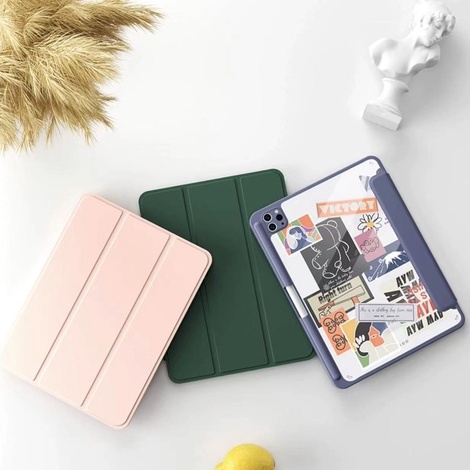 เคสไอแพดมีที่ใส่ปากกา อะคริลิค Pro11 2018/20 Air4/5 แอร์10.9/9.7 gen10.2 เจน5/6/7/8/9/10 โปร11นิ้ว mini6 มินิ6 ipad case