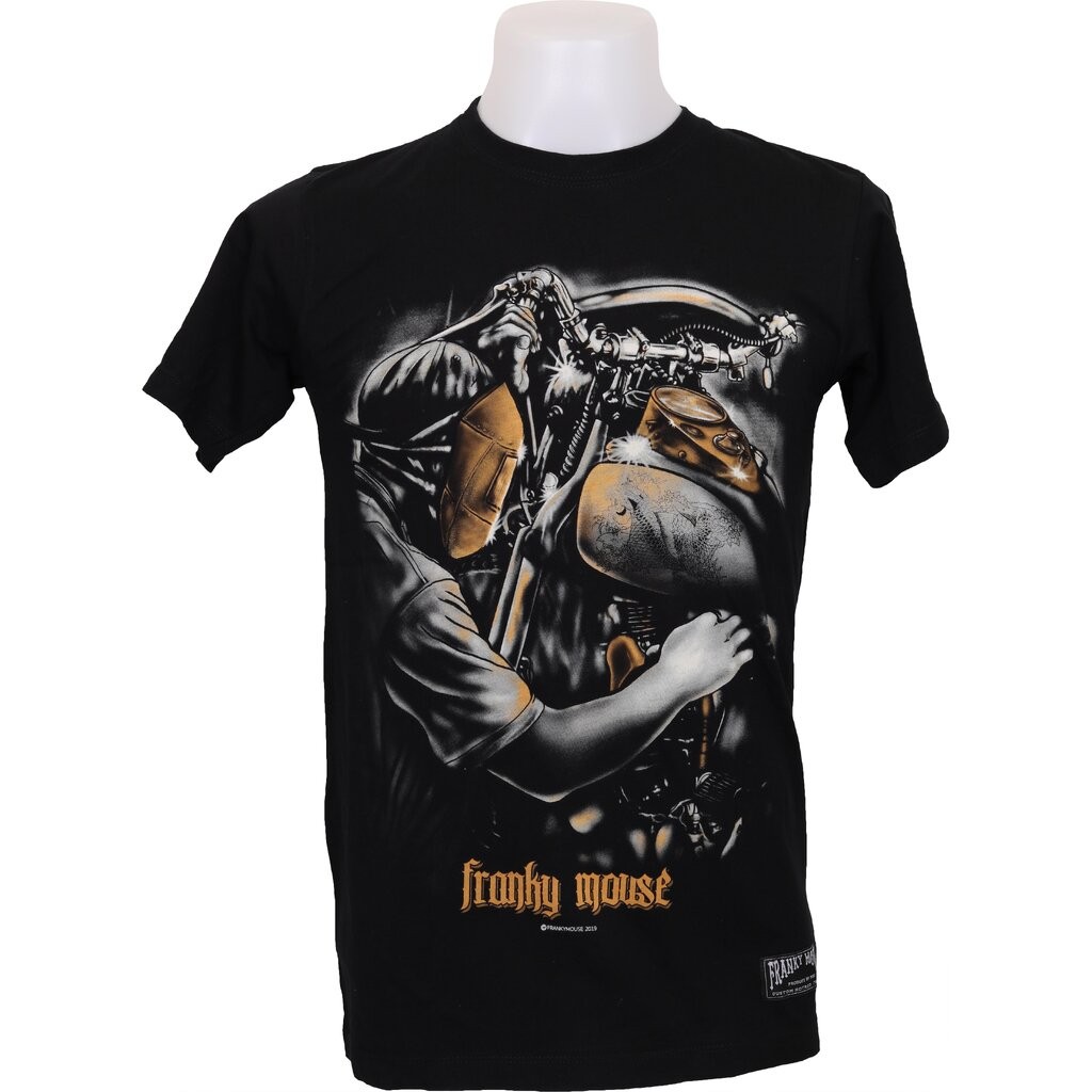 เสื้อยืดแขนสั้น Biker มอเตอร์ไซค์ ผู้ชาย FM.BS218