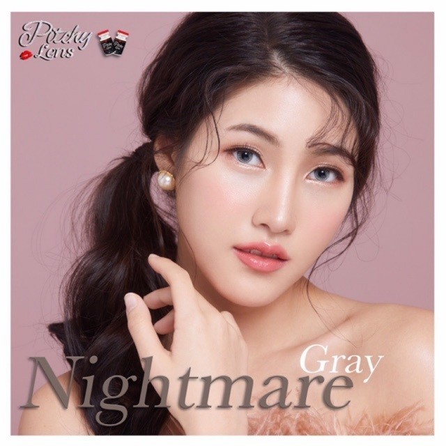 คอนแทคเลนส์ รุ่น Mini Nightmare  สีเทา/ตาล Gray/Brown ค่าสายตา (0.00)-(-6.50) - รูปที่ 5