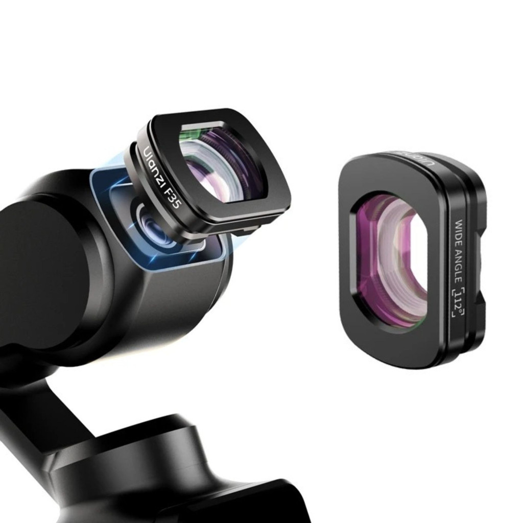 Ulanzi F35 Wide-Angle Lens เลนส์กล้อง เลนส์ไวด์ มุมกว้างได้ถึง 112 องศา สำหรับ DJI Osmo Pocket 3