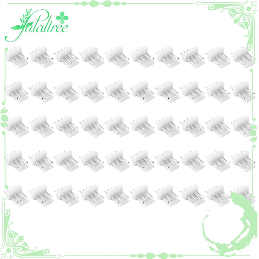 fulaltree50Pcs KF2510 Connector 2.54MM ชาย Pin Header 4Pin พัดลมสําหรับ ASIC Miner Antminer S9 Z15 L