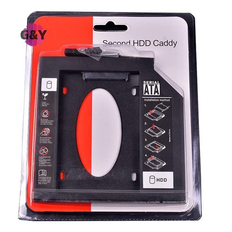 G&y พลาสติก 9.0 มม.9.5 มม.12.7 มม.HDD Caddy SATA 3.0 ฮาร์ดดิสก์ไดรฟ์ SSD กล่องสําหรับแล็ปท็อป CD-ROM