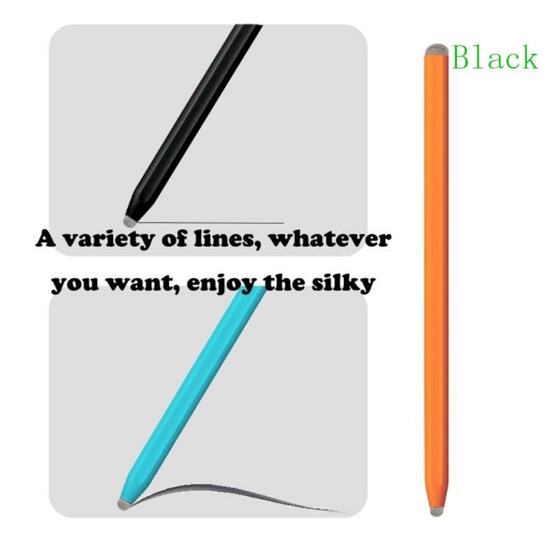 Black Capacitive Touch Screen Stylus Touch Pen สําหรับแท็บเล็ตโทรศัพท์แล็ปท็อป Smooth Writing วาดสบายยาว Te