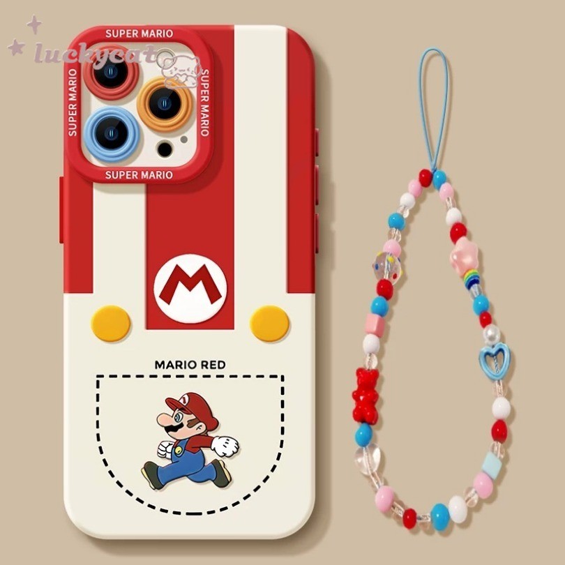 Iphone 16 15 14 13 12 11 Pro Max X Xr Xs Max 7 8 Plus SE2020 เคสโทรศัพท์น่ารักSuper Marioปกหลัง