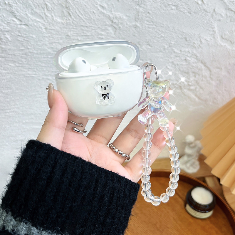 สําหรับ UNGREEN HiTune S3 กรณีหูฟังฝาครอบป้องกัน Clear TPU Transpent หูฟัง Soft Shell กันกระแทกกันน้