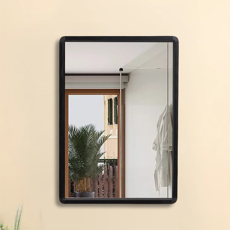 A 4050/4060/5070 กระจกเงาติดผนัง กระจกห้องน้ำ 40*50/40*60 ซม กระจกติดผนัง แฟชั่นที่เรียบง่ายกระจกสี่เหลี่ยมผืนผ้า