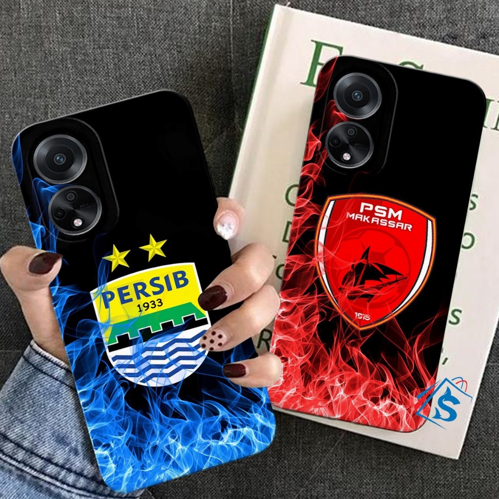 Softcase OPPO A18 A38 A17 A17K A58 4G/A58 5G A78 4G/A78 5G A79 5G A98 A16K A16E Football Club - Pers