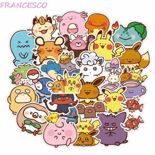 Francesco สติกเกอร์ ลายการ์ตูนปิกาจู สําหรับตกแต่งกีตาร์ กระเป๋าเดินทาง 38 ชิ้น ต่อชุด