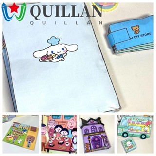 Quillan หนังสือสติกเกอร์ ลายการ์ตูนอนิเมะ Kuromi Chibi Maruko-chan สําหรับเด็ก