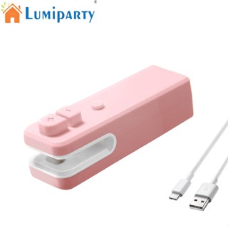 Lumiparty เครื่องซีลถุง ขนาดเล็ก แบบพกพา ชาร์จไฟได้ สําหรับถนอมอาหาร