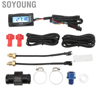 Soyoung Voltage Gauge  DC12V LCD Screen Water Temperature Meter  for Motorcycle