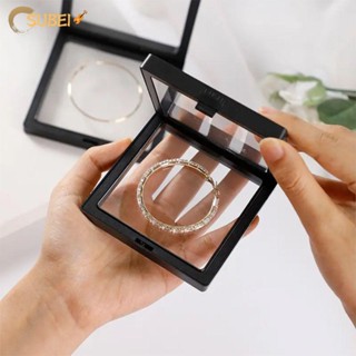 Sukaa กรอบลอยน้ํา พลาสติก ทรงสี่เหลี่ยม ขนาด 7x7x0.8 นิ้ว สไตล์วินเทจ 5 ชิ้น|กรอบโชว์เครื่องประดับ เหรียญ แบบลอยน้ํา