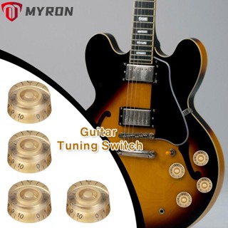 Myron ลูกบิดปรับระดับเสียง สีทอง พร้อมตัวเลขสีดํา แบบเปลี่ยน สําหรับ Les Paul LP