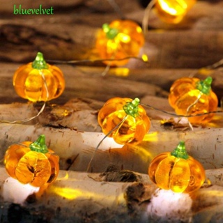 Bluevelvet สายไฟหิ่งห้อย LED รูปฟักทอง 3D สําหรับแขวนตกแต่งบ้าน ฮาโลวีน