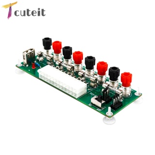 Tcuteit บอร์ดแปลง ATX 20 24-Pin พร้อมพอร์ตพาวเวอร์ซัพพลาย USB 5V สําหรับคอมพิวเตอร์ตั้งโต๊ะ