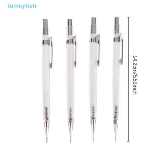 Tuilieyfish ดินสอกด แบบใส 0.3 0.5 0.7 0.9 มม. เติมไส้อัตโนมัติ สําหรับเขียนศิลปะ