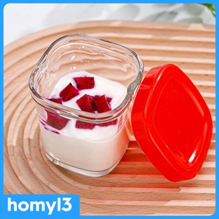 [Homyl3] ขวดโหลแก้ว ปากกว้าง สําหรับใส่โยเกิร์ต สมูทตี้ ขนมหวาน